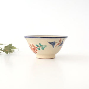 Toshin Kiln Small Bowl Red Deigo 12cm/4.7in | Kobachi Tsuboya Ware Yachimun