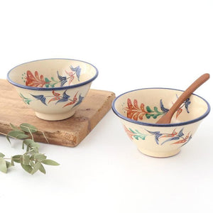 Toshin Kiln Small Bowl Red Deigo 12cm/4.7in | Kobachi Tsuboya Ware Yachimun