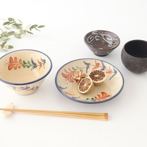 Toshin Kiln Small Bowl Red Deigo 12cm/4.7in | Kobachi Tsuboya Ware Yachimun