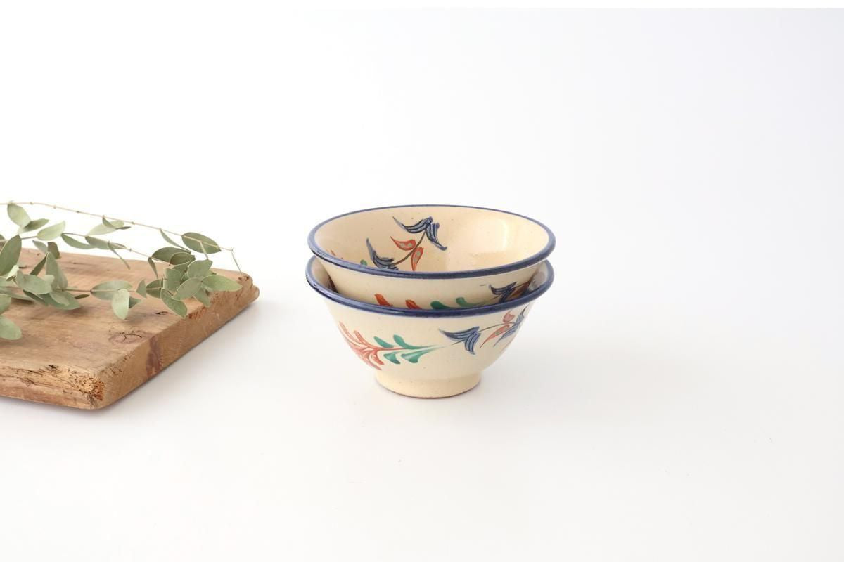 Toshin Kiln Small Bowl Red Deigo 12cm/4.7in | Kobachi Tsuboya Ware Yachimun