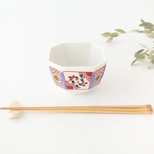 Biseki Kiln Octagonal Small Bowl Akae | Kobachi Kutani Ware