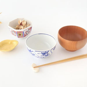 Biseki Kiln Octagonal Small Bowl Akae | Kobachi Kutani Ware