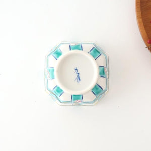 Biseki Kiln Octagonal Small Bowl Shochikubai Pattern | Kobachi Kutani Ware