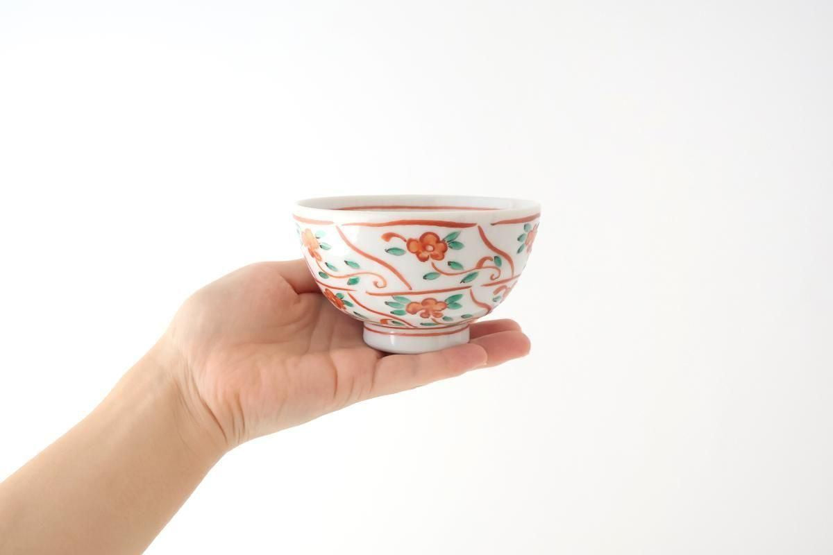 Kutani Bitoen Rice Bowl Shepherd Purse | Kutani Ware