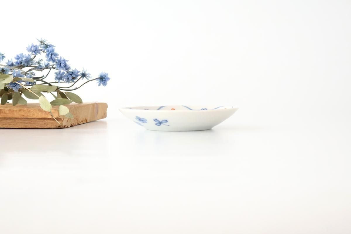 Kutani Bitoen Plate Mesh Flower pattern 11.5cm/4.5in | Kutani Ware