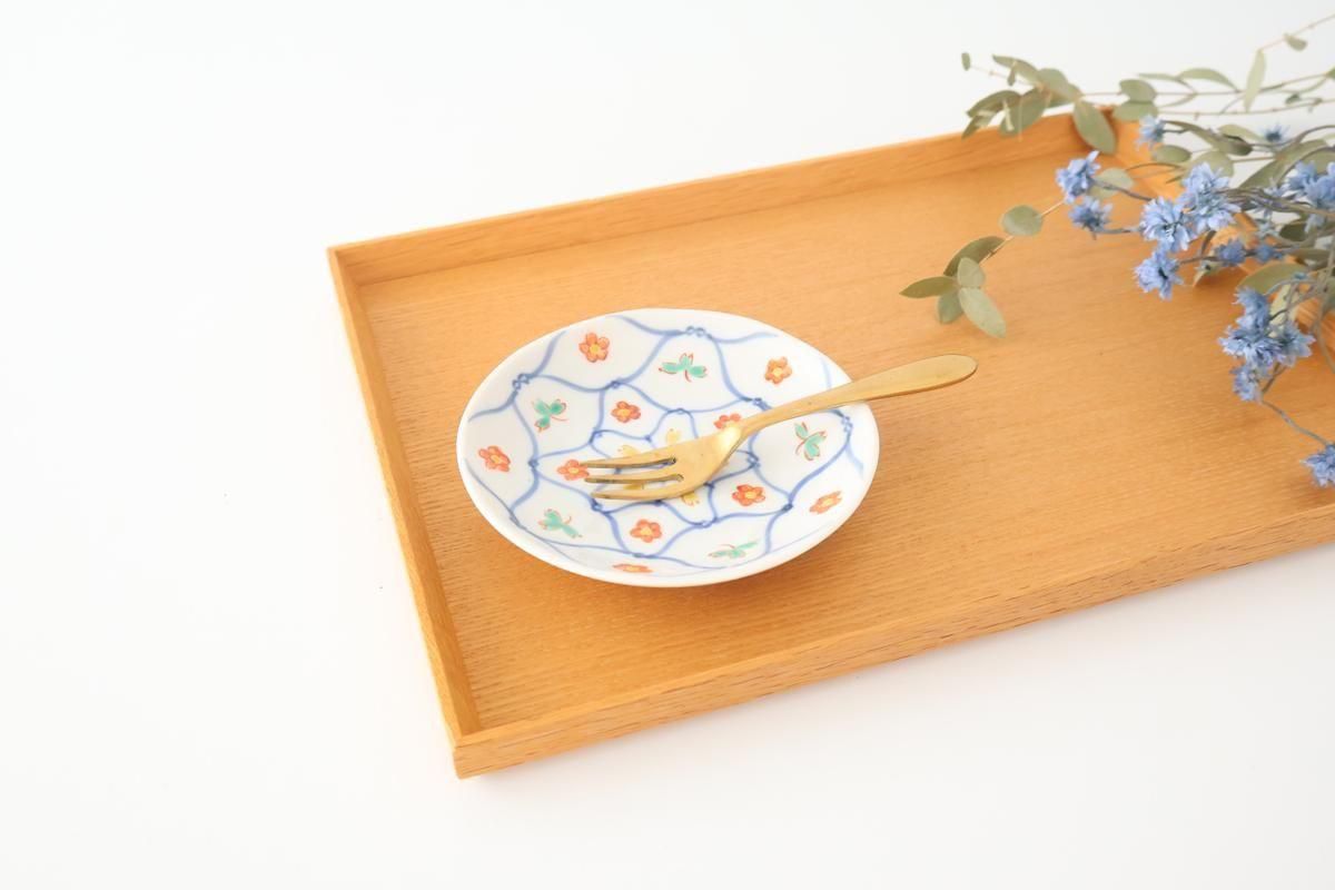 Kutani Bitoen Plate Mesh Flower pattern 11.5cm/4.5in | Kutani Ware