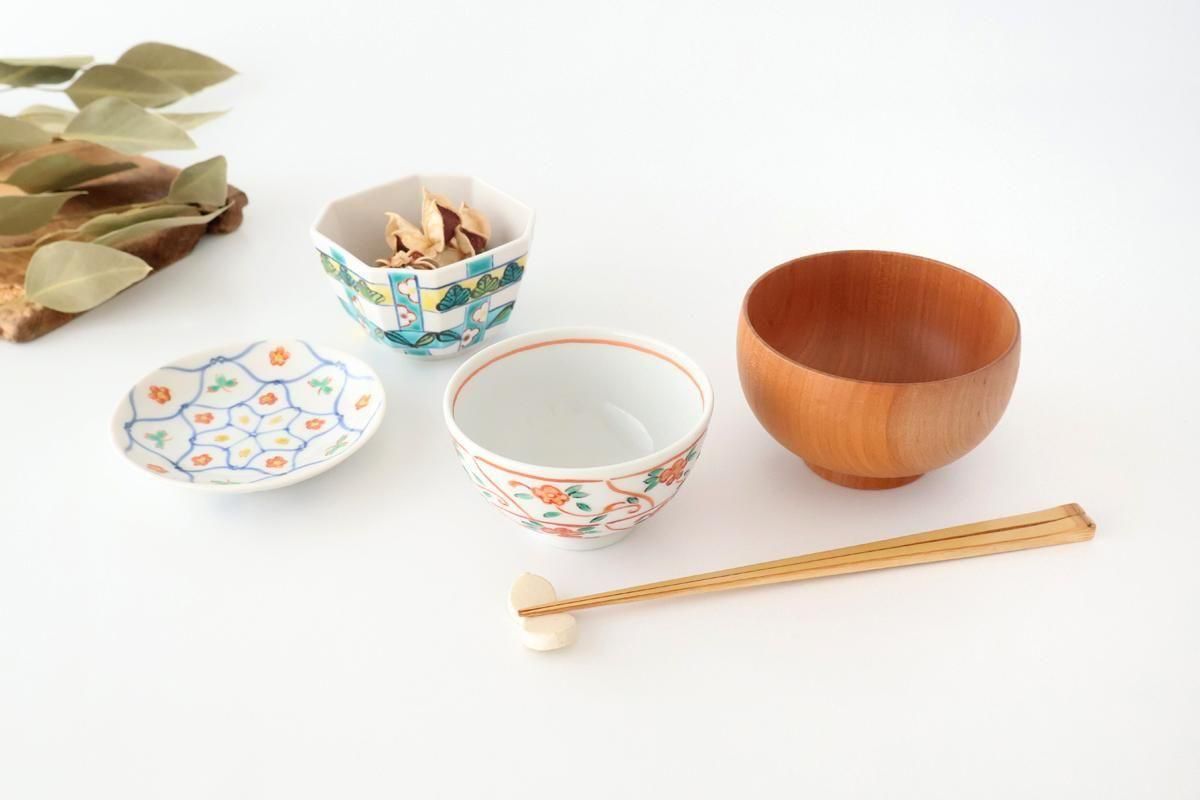 Kutani Bitoen Plate Mesh Flower pattern 11.5cm/4.5in | Kutani Ware