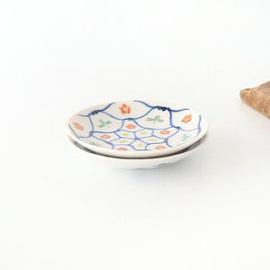 Kutani Bitoen Plate Mesh Flower pattern 11.5cm/4.5in | Kutani Ware