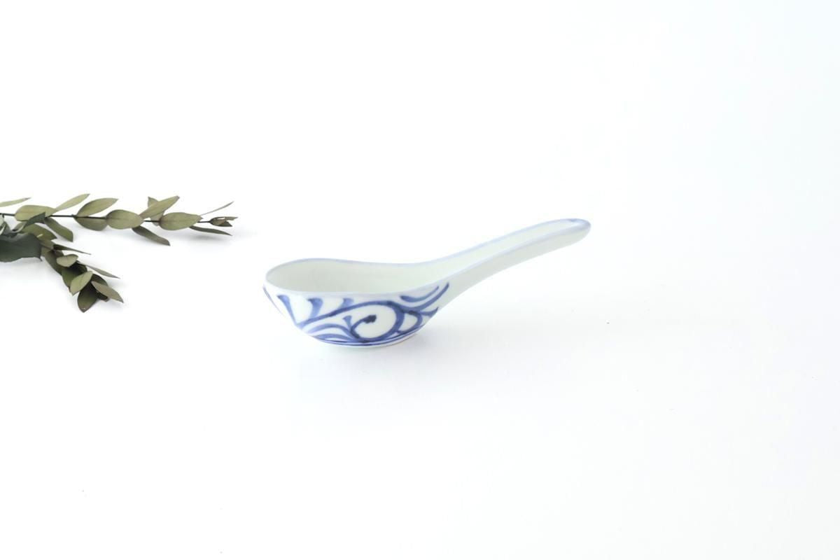 Baizan Kiln Renge（Chinese spoon) Blue Arabesque | Tobe Ware