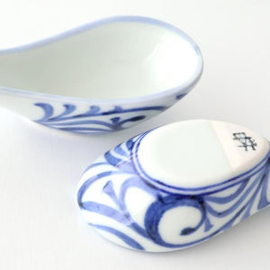 Baizan Kiln Renge（Chinese spoon) Blue Arabesque | Tobe Ware