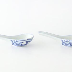Baizan Kiln Renge（Chinese spoon) Blue Arabesque | Tobe Ware