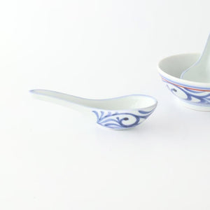 Baizan Kiln Renge（Chinese spoon) Blue Arabesque | Tobe Ware