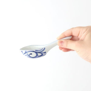 Baizan Kiln Renge（Chinese spoon) Blue Arabesque | Tobe Ware