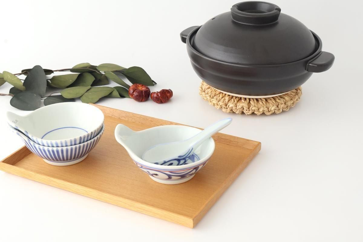 Baizan Kiln Renge（Chinese spoon) Blue Arabesque | Tobe Ware