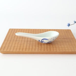Baizan Kiln Renge（Chinese spoon) Blue Sun Pattern | Tobe Ware