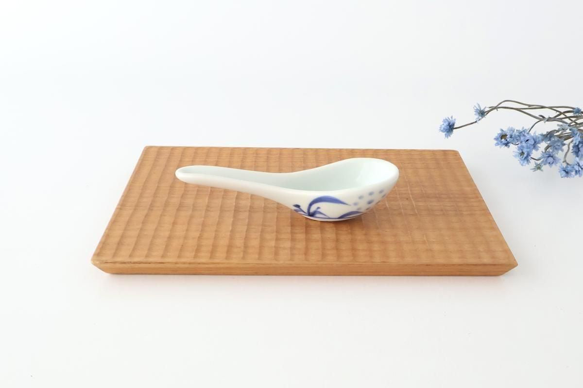 Baizan Kiln Renge（Chinese spoon) Blue Sun Pattern | Tobe Ware