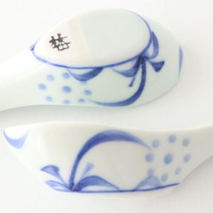 Baizan Kiln Renge（Chinese spoon) Blue Sun Pattern | Tobe Ware