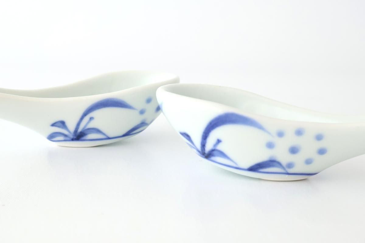 Baizan Kiln Renge（Chinese spoon) Blue Sun Pattern | Tobe Ware