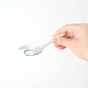 Baizan Kiln Renge（Chinese spoon) Blue Sun Pattern | Tobe Ware