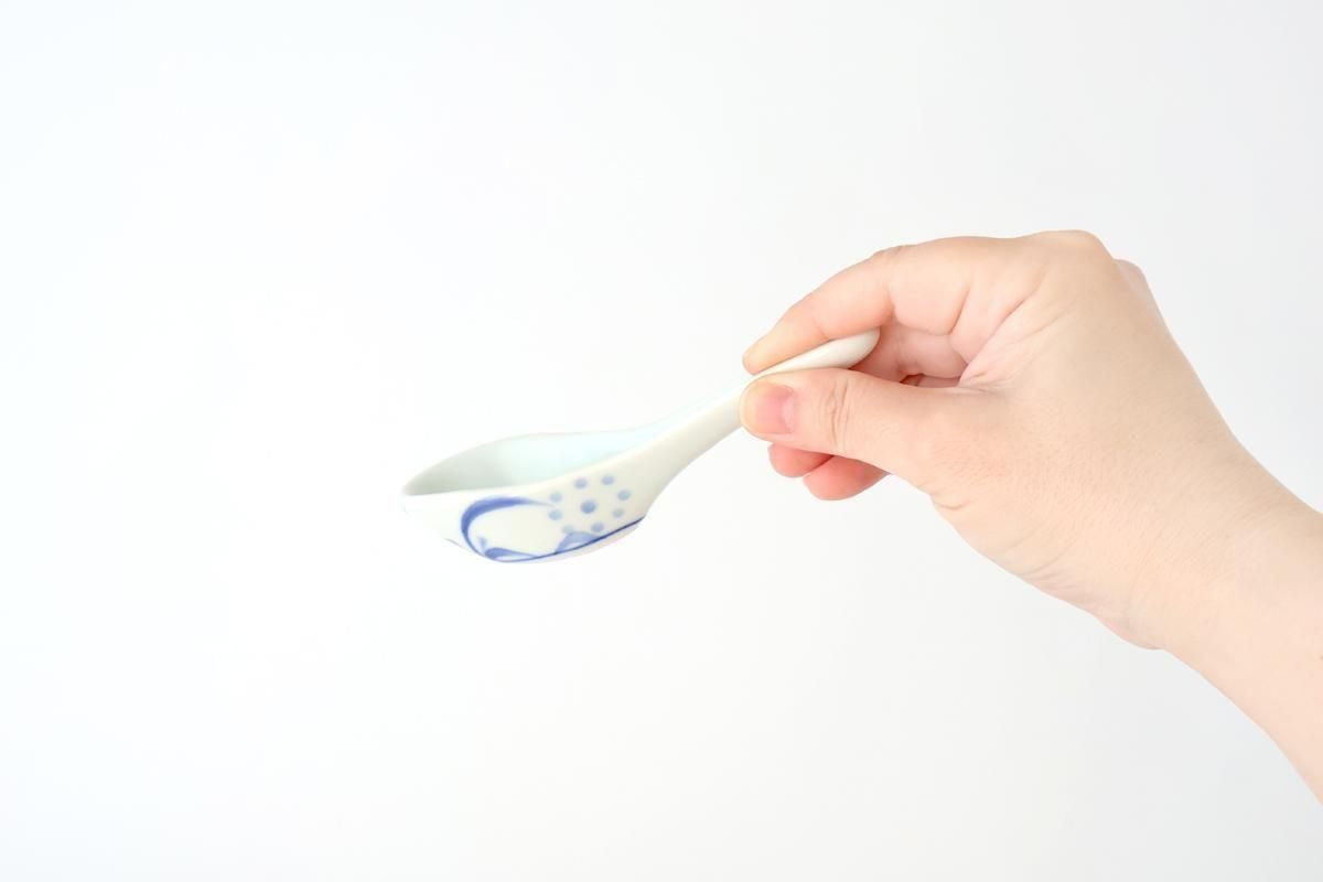 Baizan Kiln Renge（Chinese spoon) Blue Sun Pattern | Tobe Ware