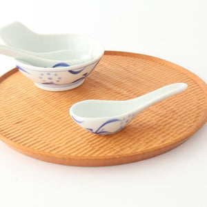 Baizan Kiln Renge（Chinese spoon) Blue Sun Pattern | Tobe Ware