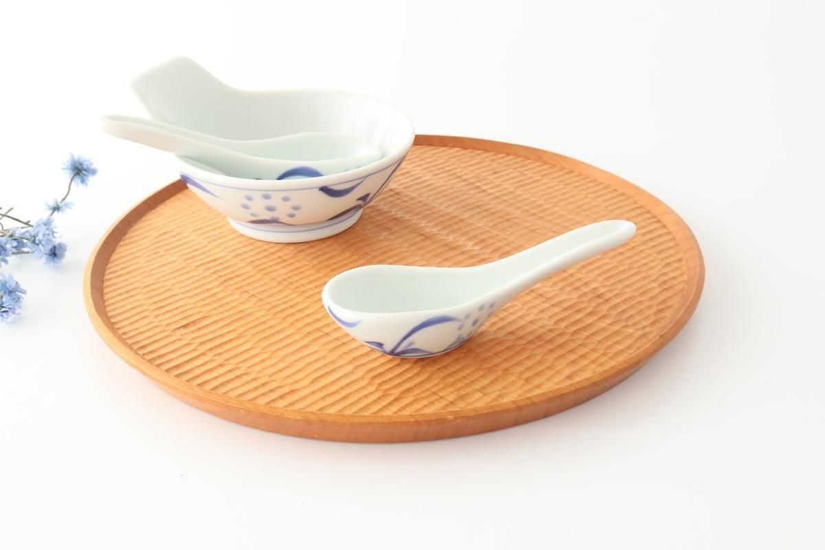 Baizan Kiln Renge（Chinese spoon) Blue Sun Pattern | Tobe Ware