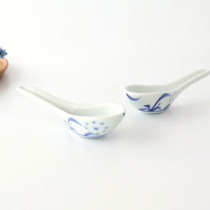 Baizan Kiln Renge（Chinese spoon) Blue Sun Pattern | Tobe Ware