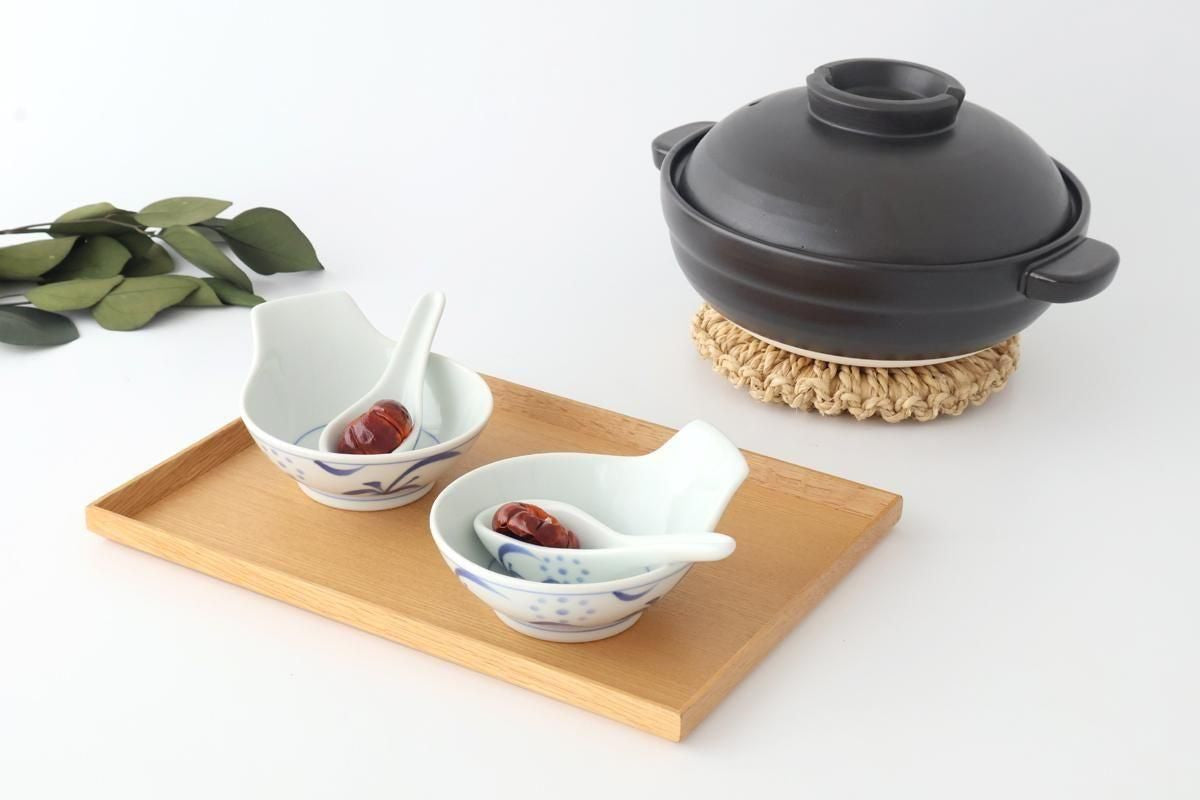 Baizan Kiln Renge（Chinese spoon) Blue Sun Pattern | Tobe Ware