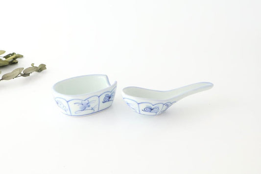 Baizan Kiln Renge（Chinese spoon)with Stand Shepherd Purse | Tobe Ware