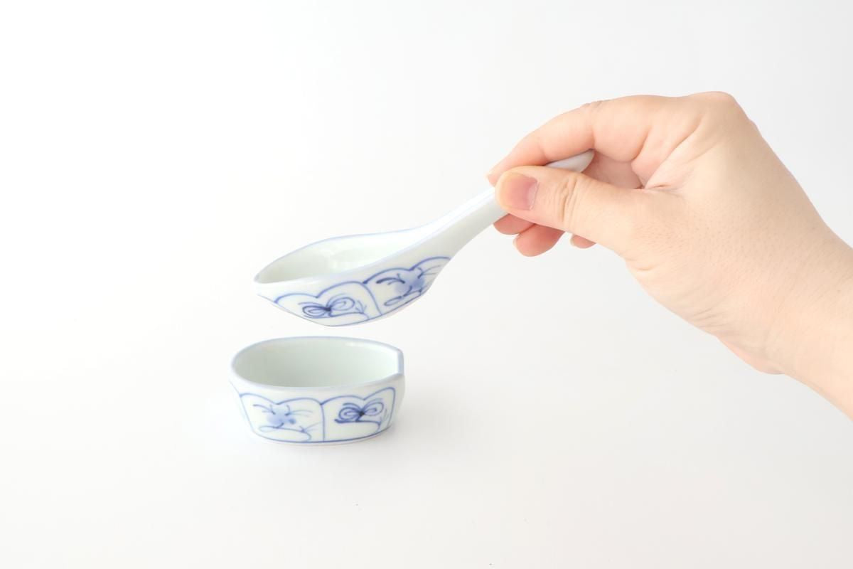 Baizan Kiln Renge（Chinese spoon)with Stand Shepherd Purse | Tobe Ware