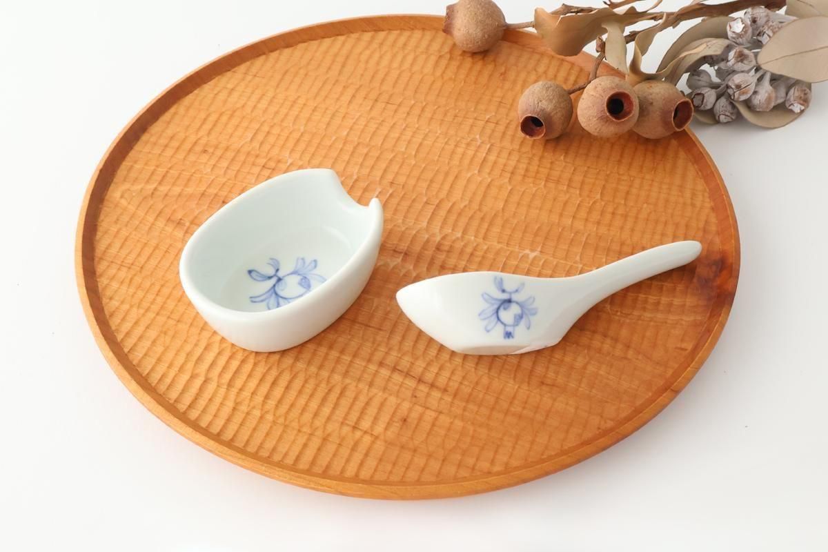 Baizan Kiln Renge（Chinese spoon)with Stand Pomegranate | Tobe Ware
