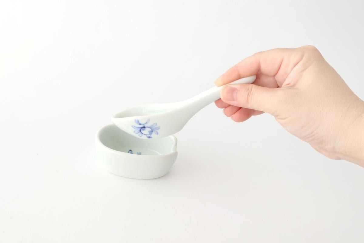 Baizan Kiln Renge（Chinese spoon)with Stand Pomegranate | Tobe Ware