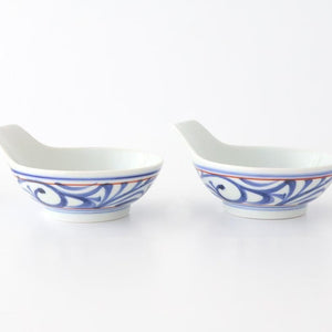 Baizan Kiln Tonsui(Bowl) Red Arabesque | Serving Bowl Tobe Ware