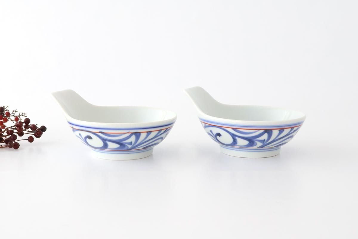 Baizan Kiln Tonsui(Bowl) Red Arabesque | Serving Bowl Tobe Ware