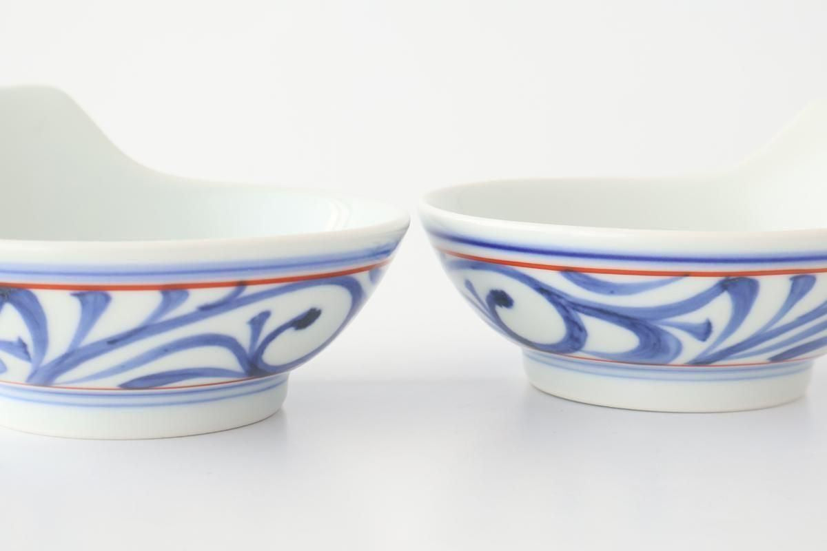 Baizan Kiln Tonsui(Bowl) Red Arabesque | Serving Bowl Tobe Ware