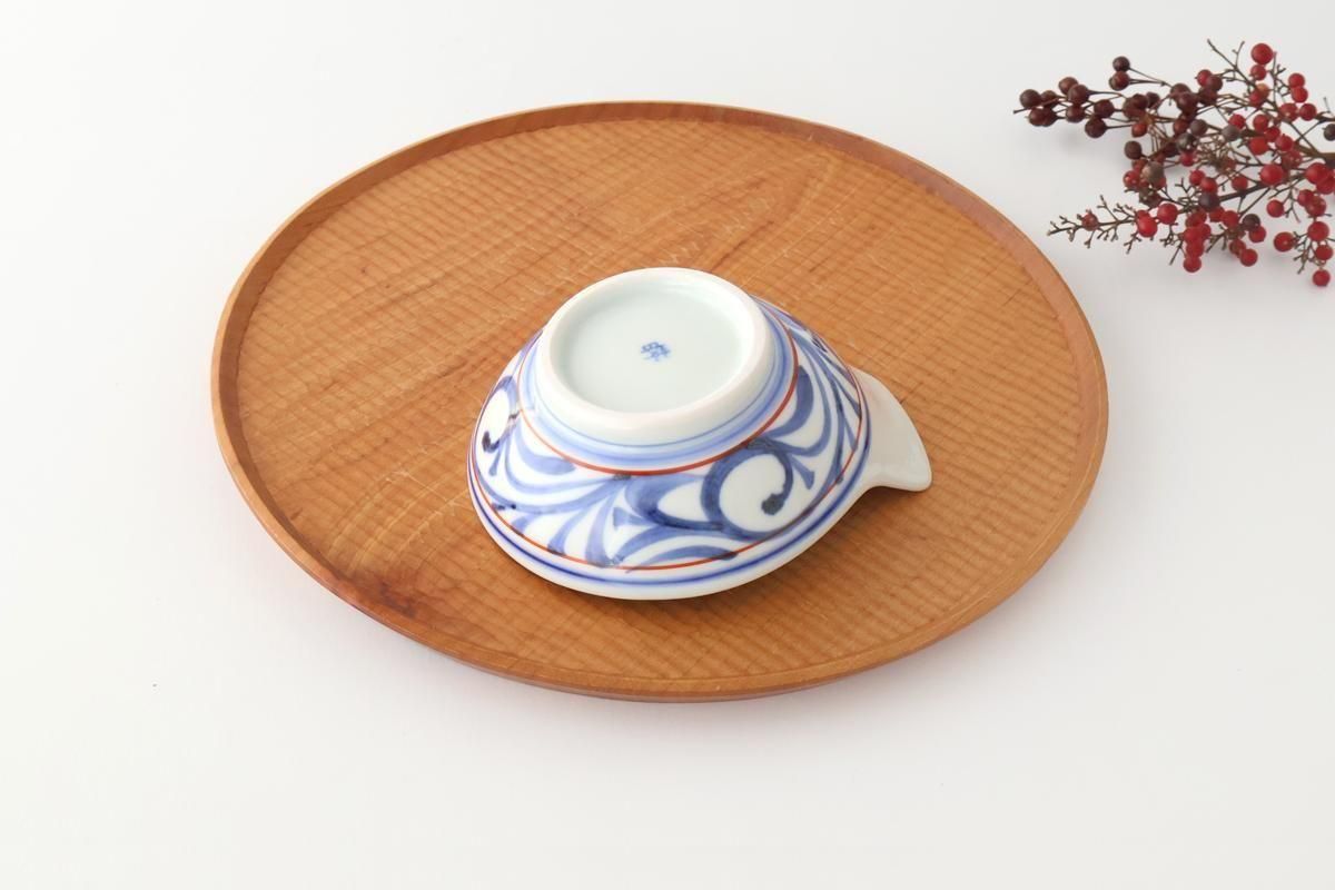 Baizan Kiln Tonsui(Bowl) Red Arabesque | Serving Bowl Tobe Ware