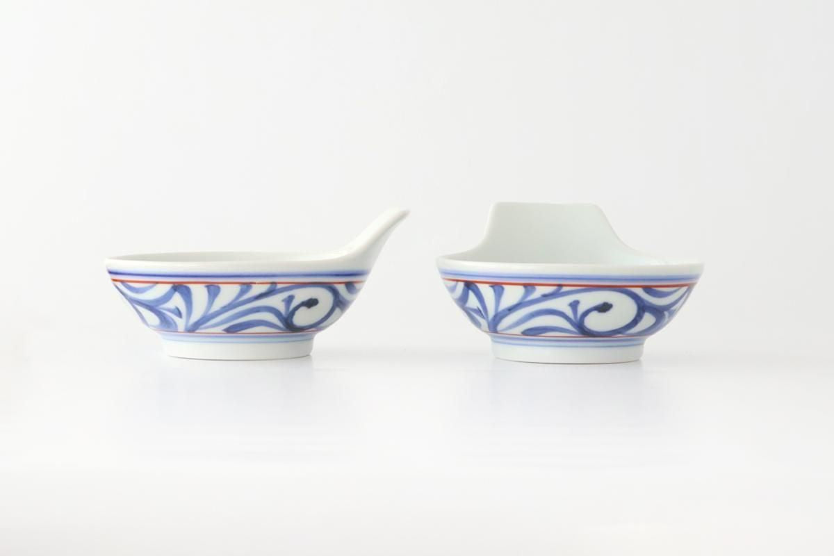 Baizan Kiln Tonsui(Bowl) Red Arabesque | Serving Bowl Tobe Ware