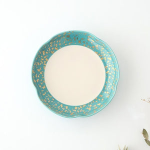Multi-purpose Plate Turquoise and Gold | Arita Ware