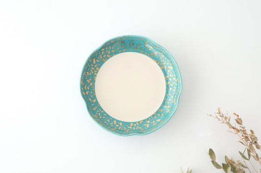 Multi-purpose Plate Turquoise and Gold | Arita Ware