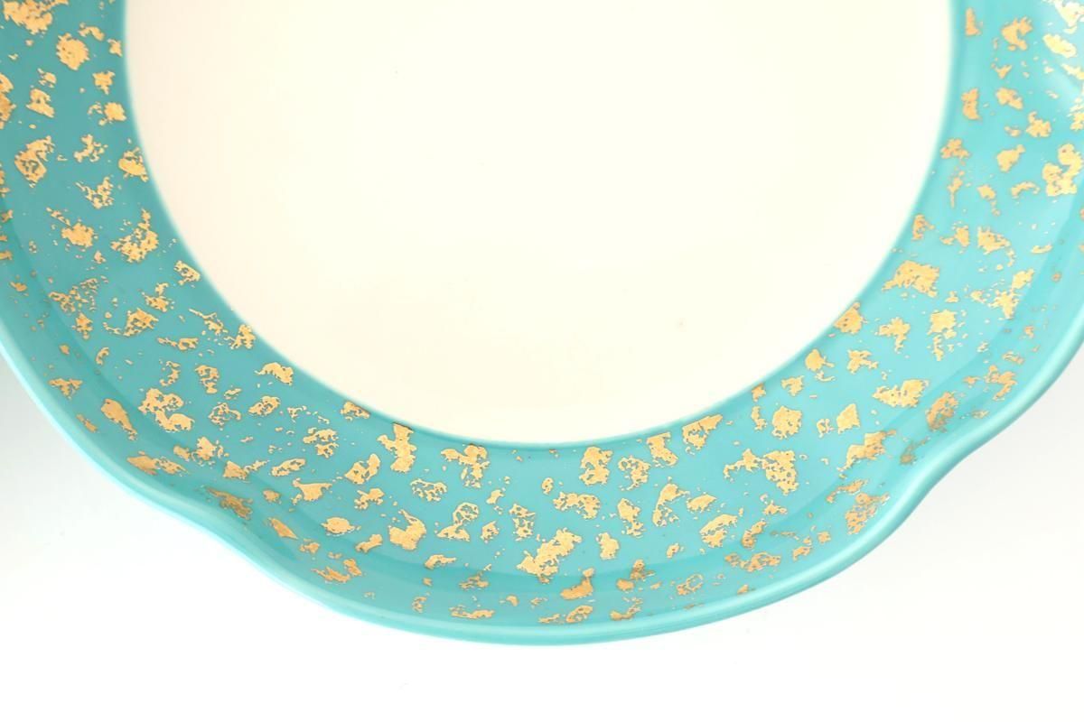 Multi-purpose Plate Turquoise and Gold | Arita Ware