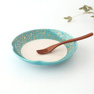 Multi-purpose Plate Turquoise and Gold | Arita Ware