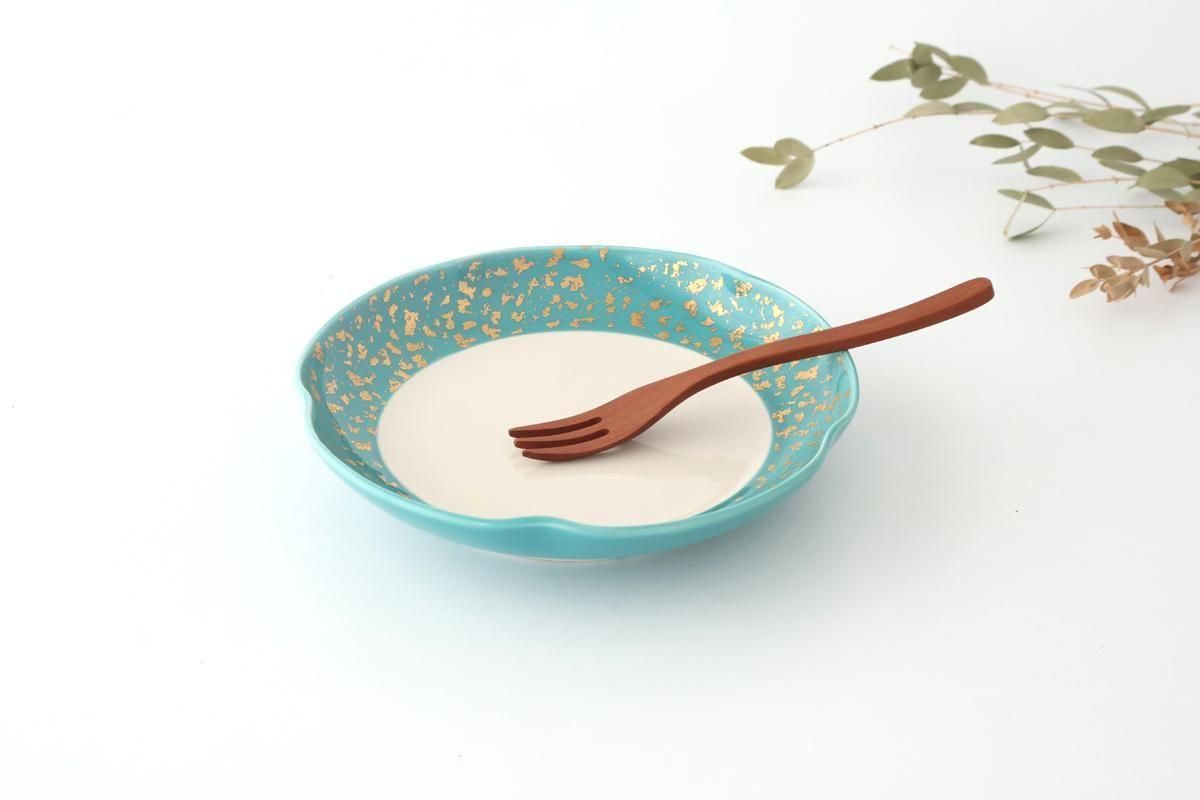 Multi-purpose Plate Turquoise and Gold | Arita Ware