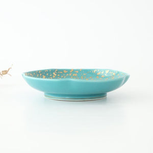 Multi-purpose Plate Turquoise and Gold | Arita Ware