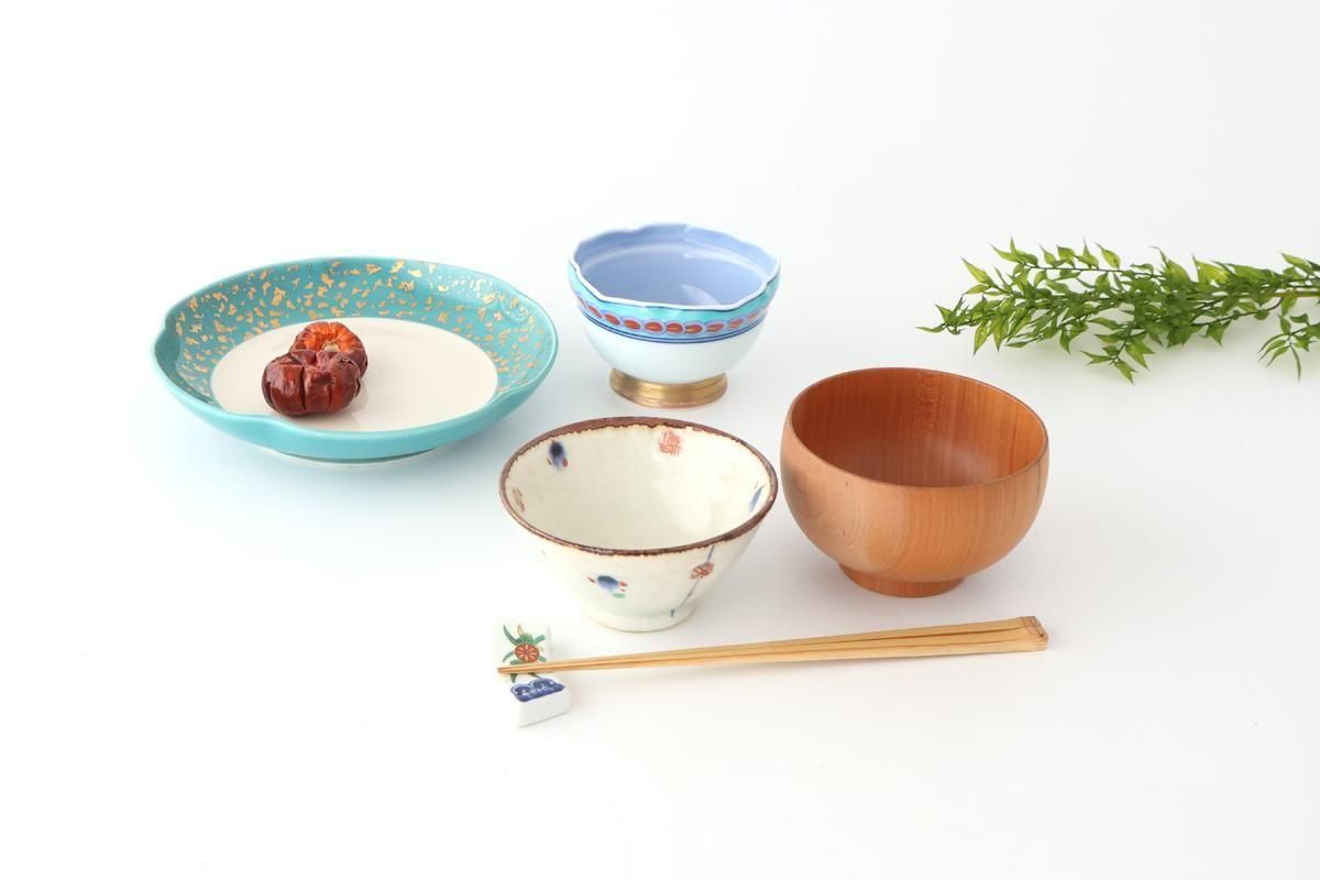 Multi-purpose Plate Turquoise and Gold | Arita Ware