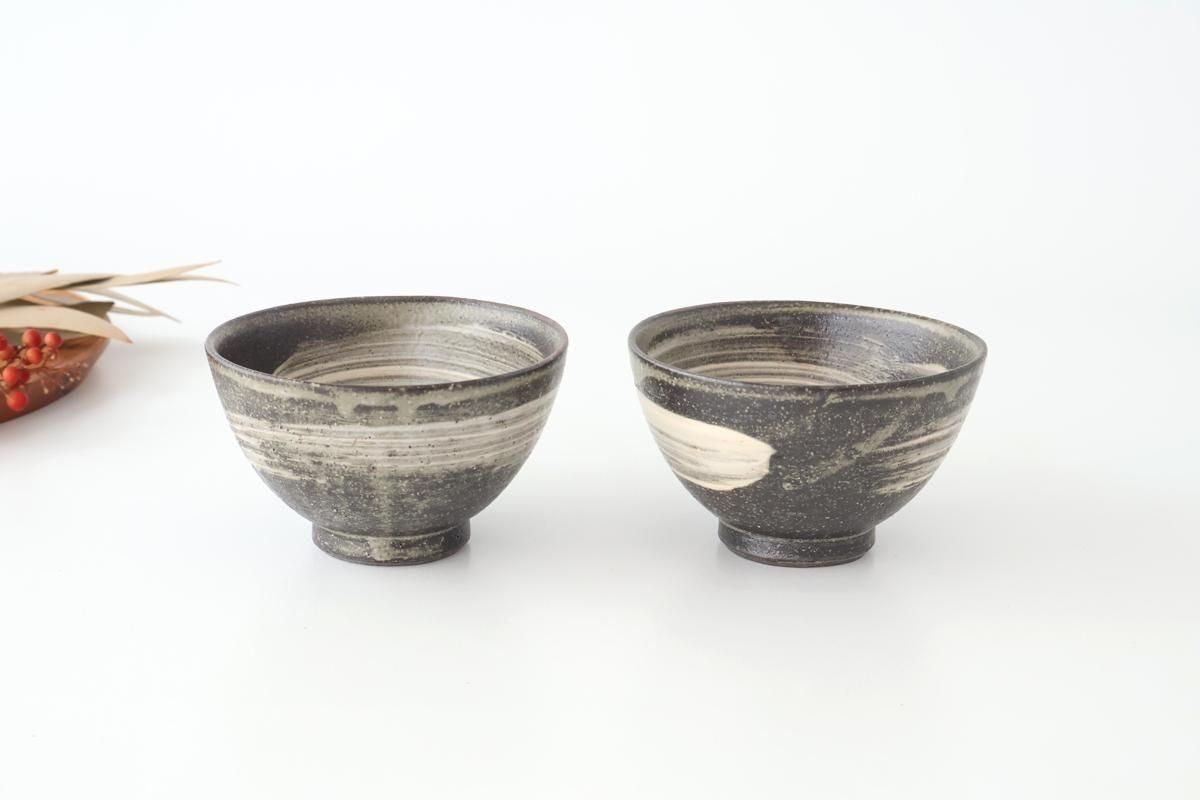 Rice Bowl Hakeme Black | Shigaraki Ware