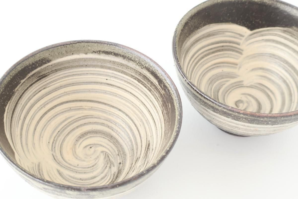 Rice Bowl Hakeme Black | Shigaraki Ware