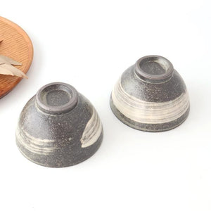 Rice Bowl Hakeme Black | Shigaraki Ware