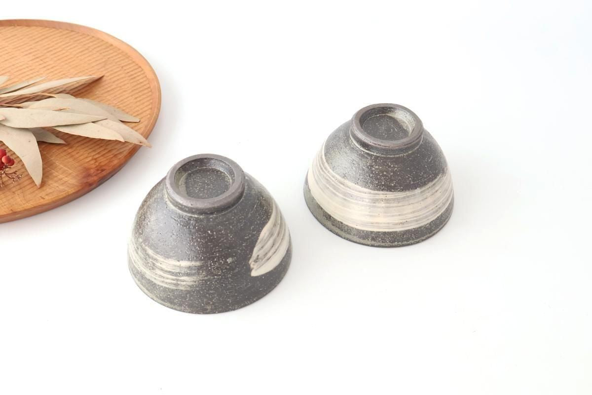 Rice Bowl Hakeme Black | Shigaraki Ware