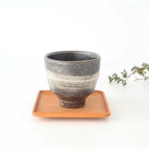Japanese Cup Hakeme Black | Yunomi Shigaraki Ware