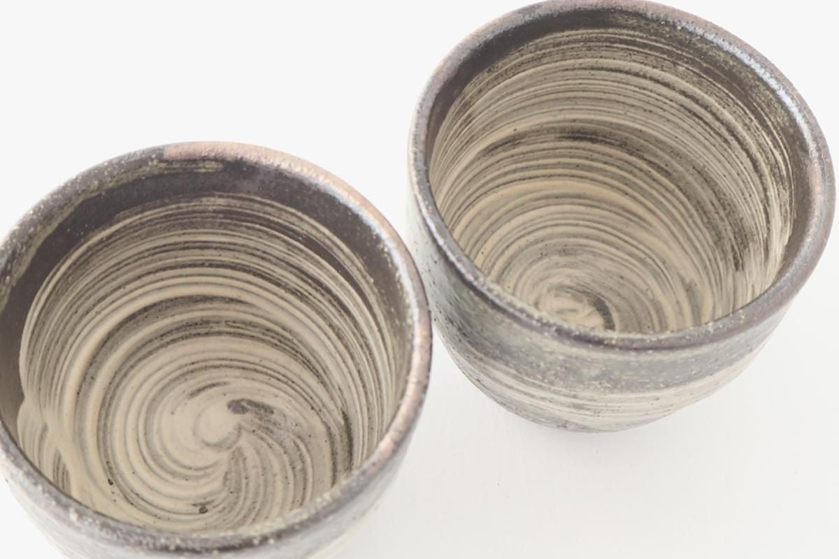 Japanese Cup Hakeme Black | Yunomi Shigaraki Ware